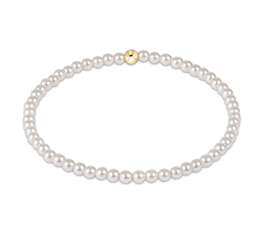 Classic Pearl 3mm Bead Bracelet