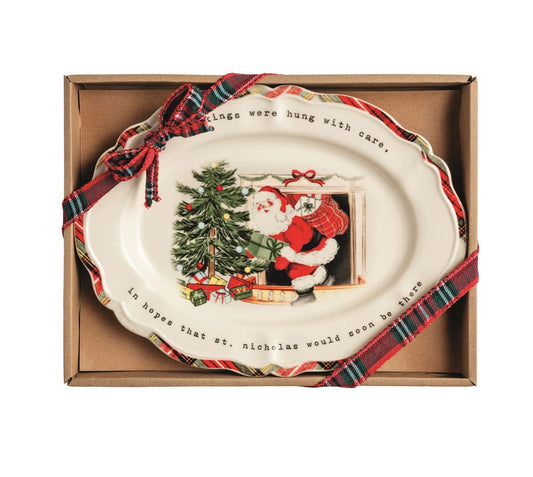 Fireplace Sentiment Plate