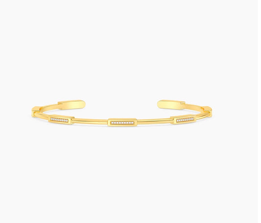 Diamond Bar Cuff Bracelet