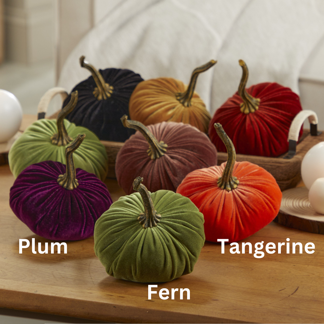 Pumpkin Small Velvet: Avocado