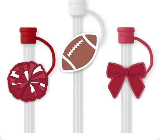 We’ve Got Spirit Straw Topper- Crimson