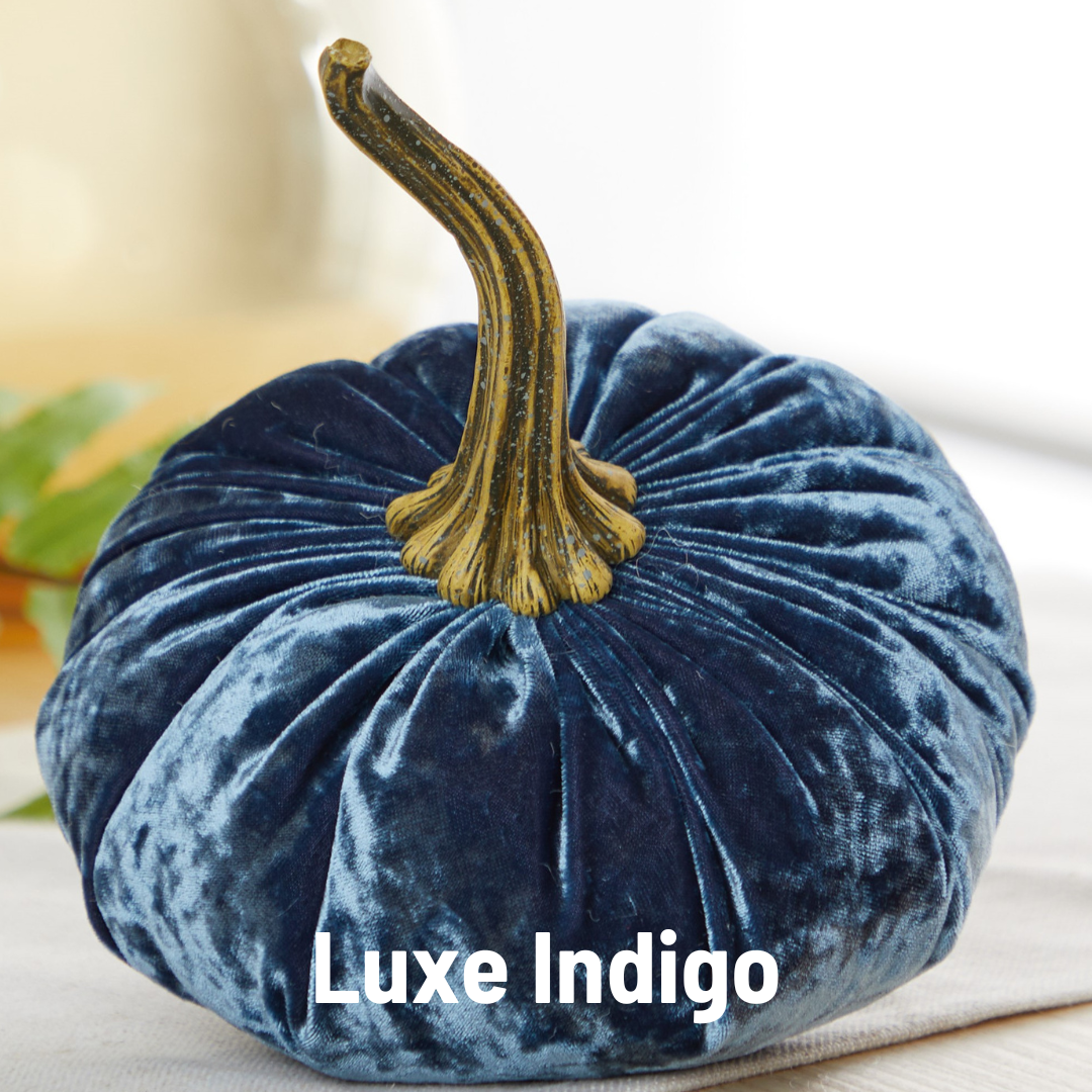 Pumpkin Large Velvet- Avocado