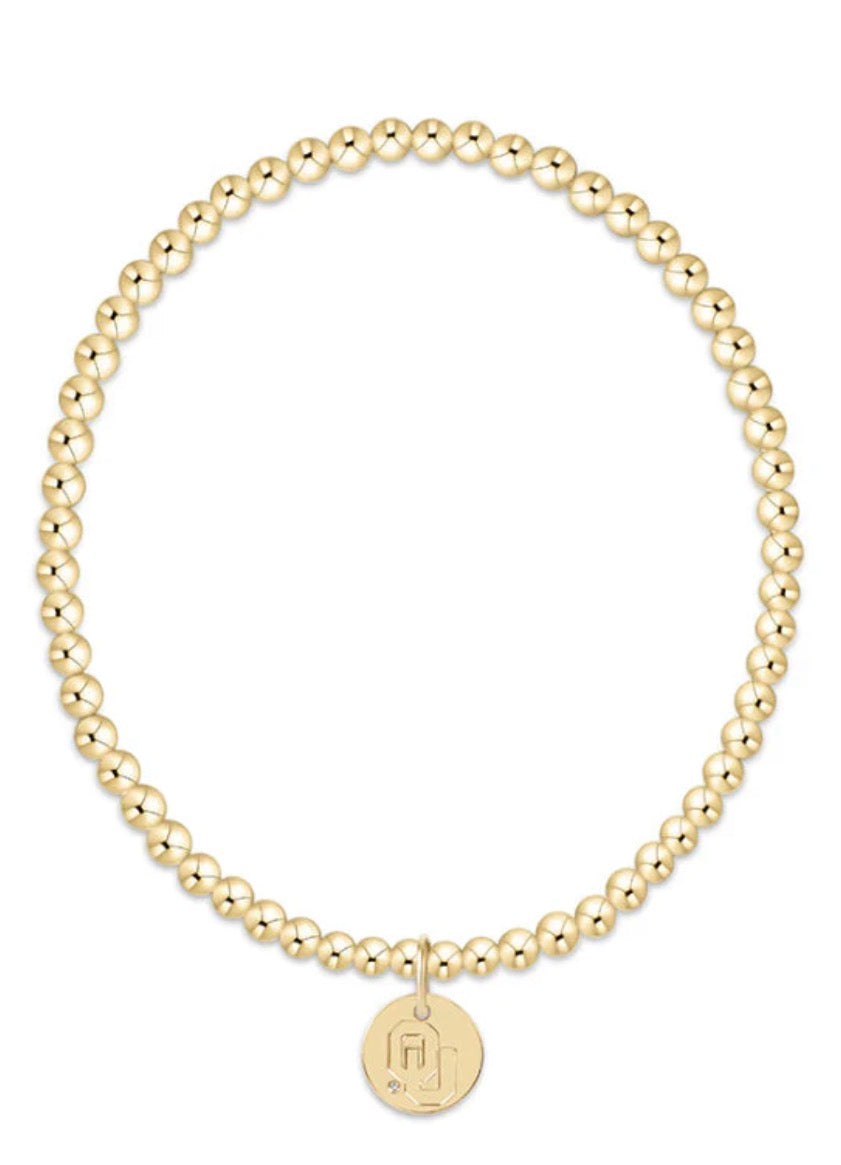 eCollegiate Classic Gold 3mm Bracelet