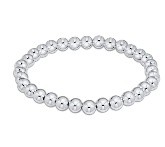 Classic sterling 6mm bead bracelet