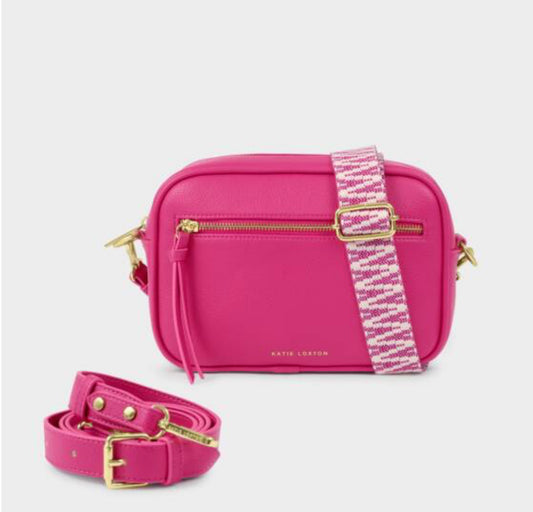 Hallie Crossbody Bag- Fuchsia