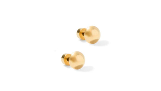 Screwback Stud Earrings - Vera Round