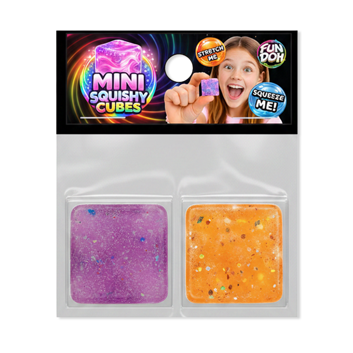 Fun Doh MINI Squishy Cube 2 Pack