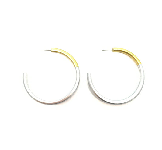 Liz Hoops Gold/Silver