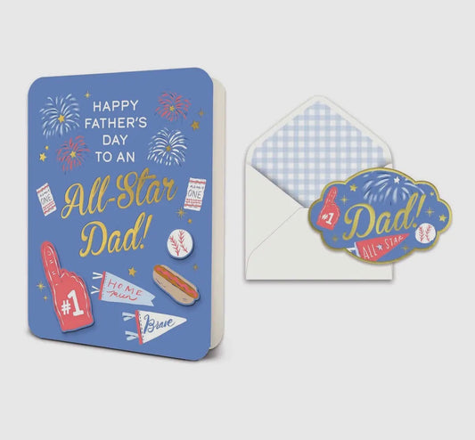 All Star Dad Deluxe Greeting Card