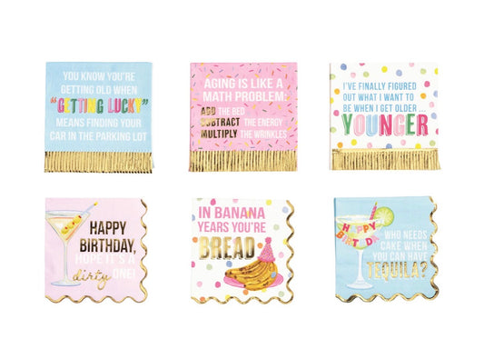 Funny Birthday Gold Fool Napkins