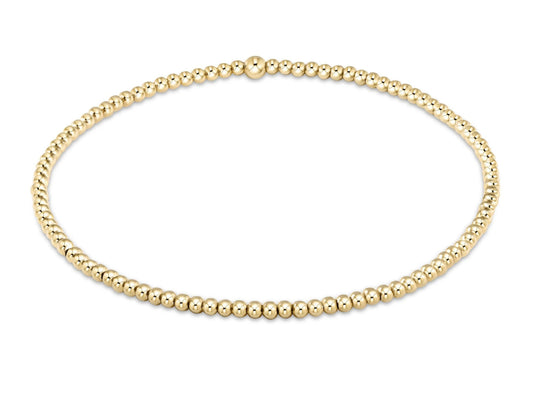 egirl Classic Gold 2mm Bead Bracelet