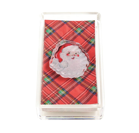 Santa Tartan Guest Towel Set