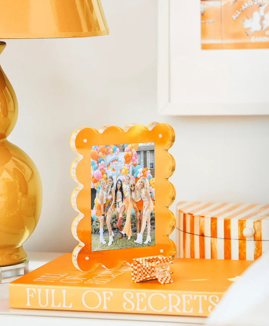 Orange Acrylic Picture Frame