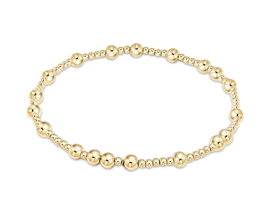 Hope Unwritten 4mm Bead Bracelet- Gold