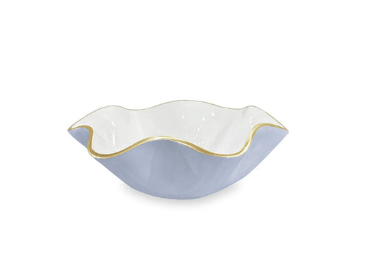 ENCANTO Carola Small Bowl- Periwinkle and White