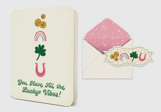 All the Lucky Vibes Deluxe Greeting Card