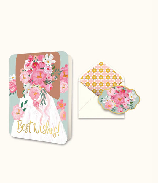 Best Wishes Bride Deluxe Greeting Card