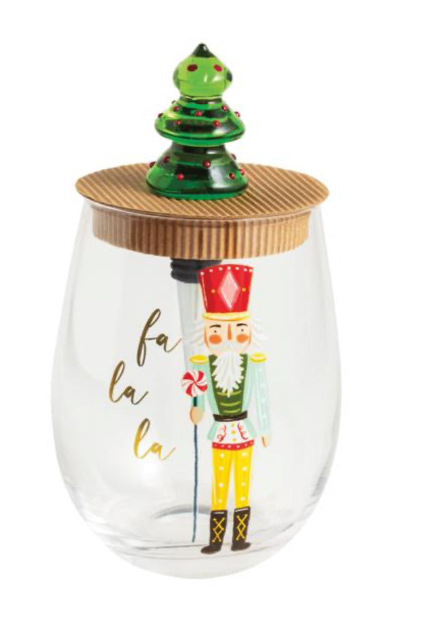 Nutcracker Wine Glass Set