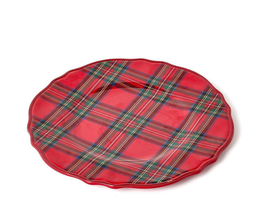 TARTAN TRADITIONS MELAMINE DESSERT PLATES