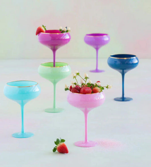 Sugar Plum Coupe Glasses