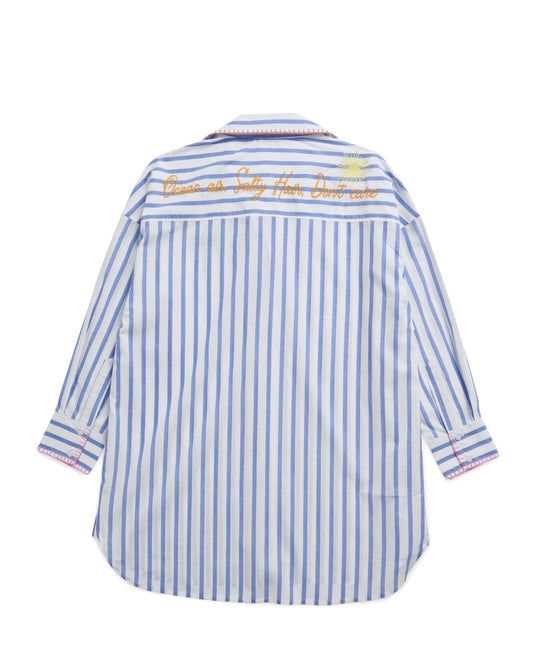 "Beach/Ocean Air, Salty Hair, Don't Care" Cover-Up Shirt
