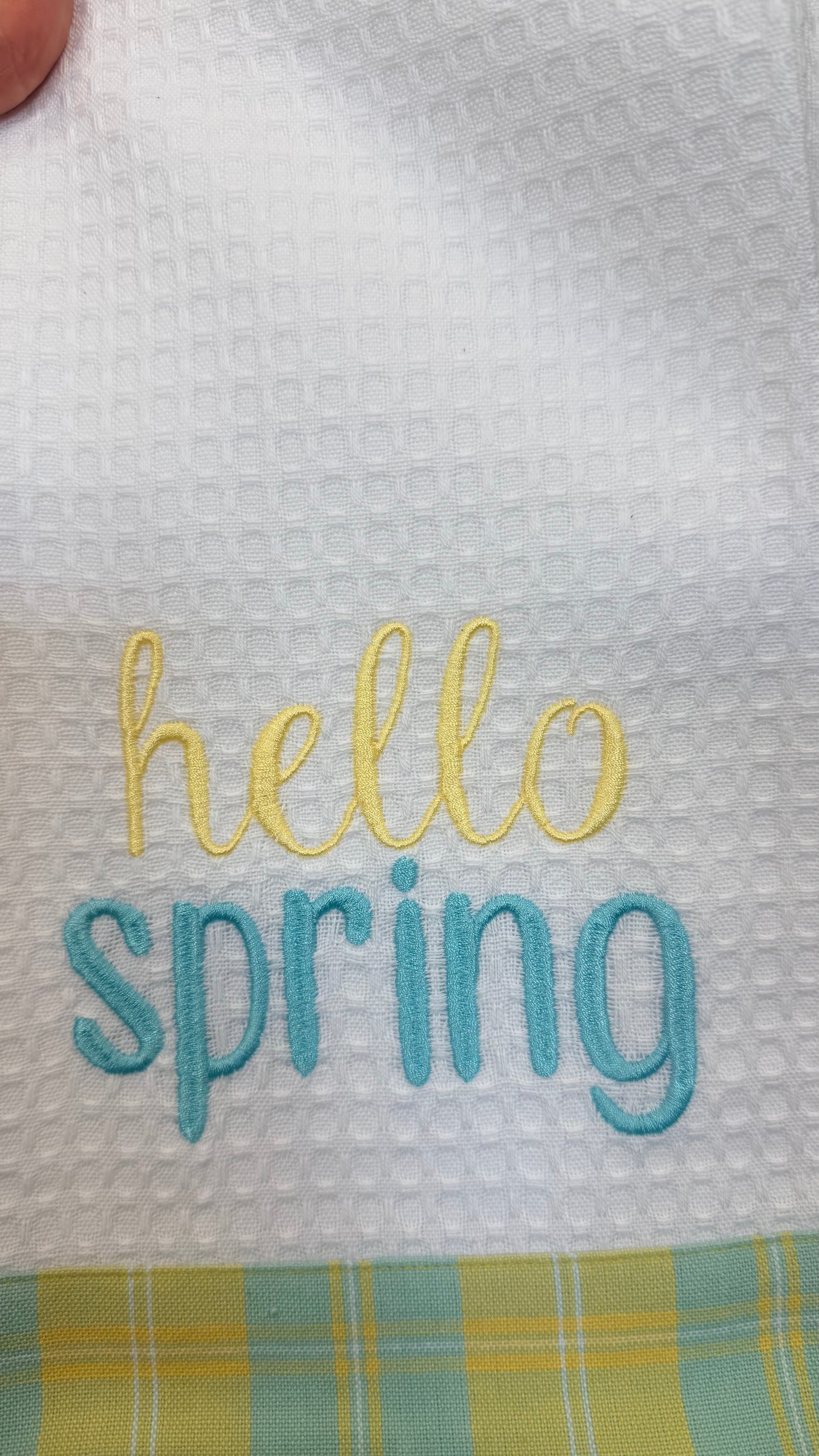 Hello Spring Tea Towel
