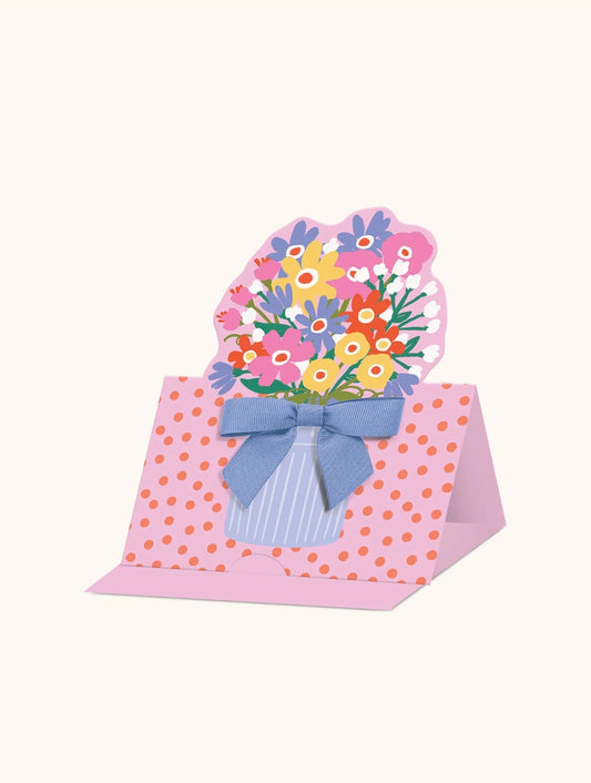 Bow-tiful Flowers Deluxe Greeting Card
