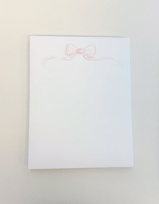 Watercolor Bow Notepad