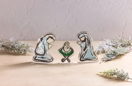 Acrylic Nativity Set