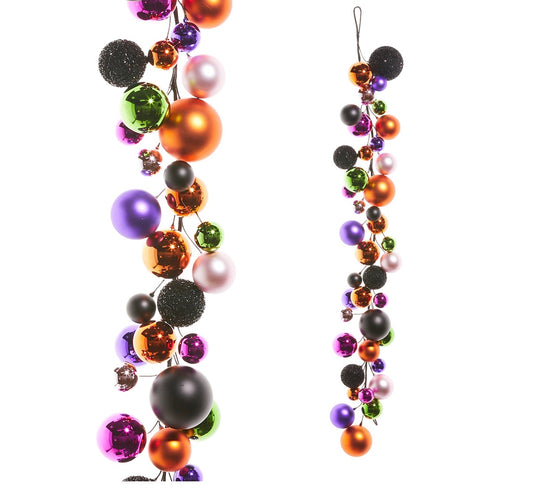 4' Multicolor Ball Garland- Halloween