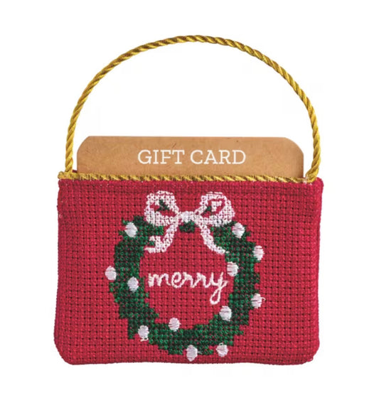 Needlepoint Gift Card Pouch