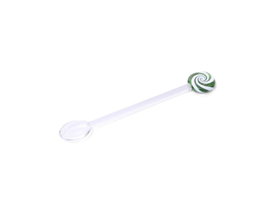 Glass Swirl Spoons
