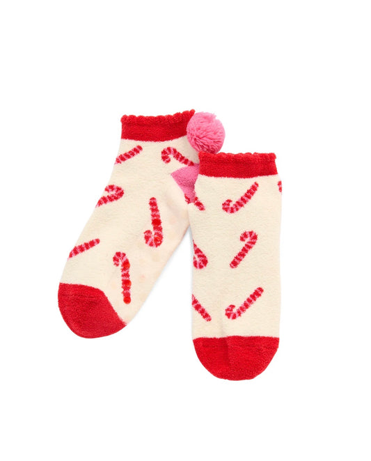 Candy Cane Home Socks