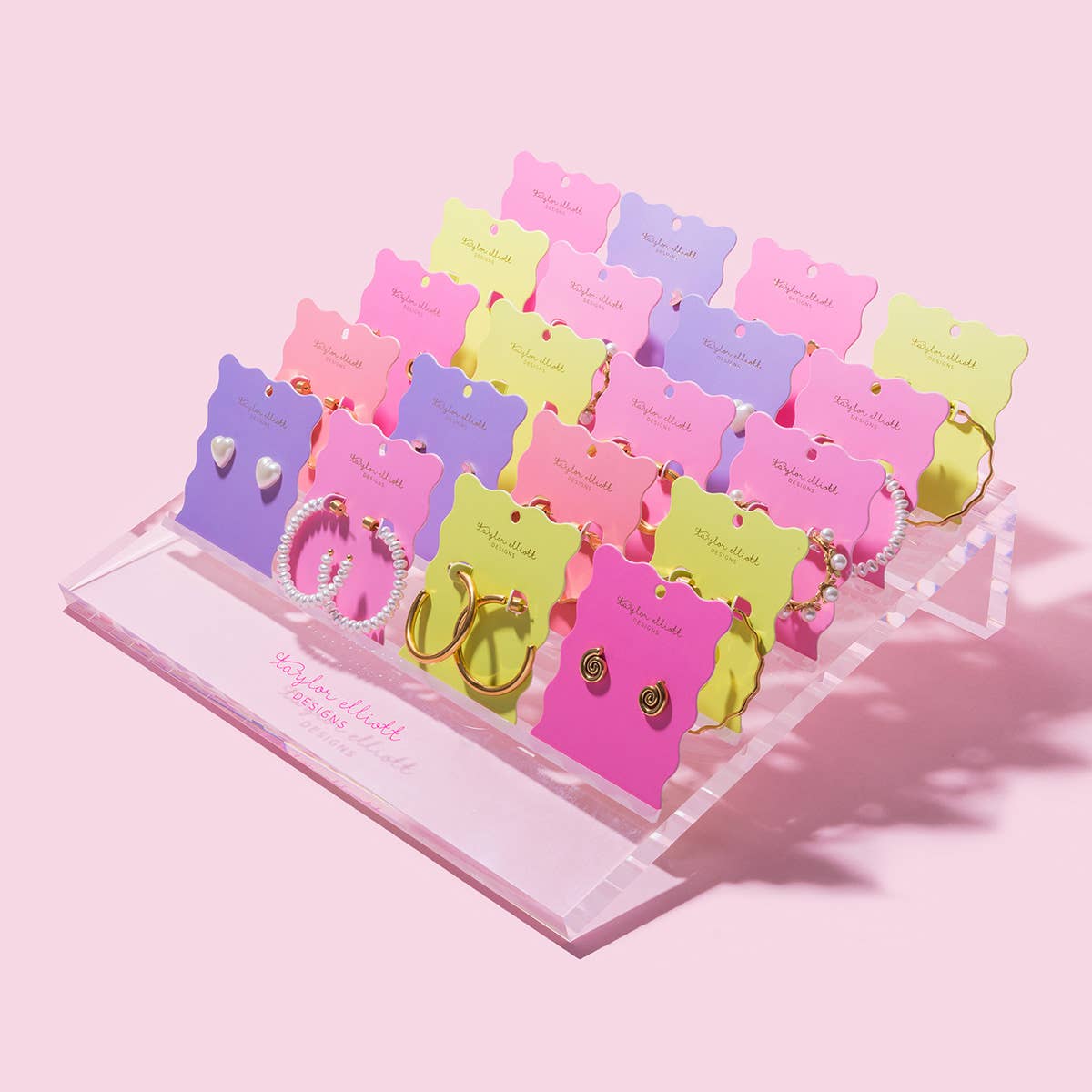 Hoop Earrings - X-Large - Gold-Plated w/ Pearls - Charlotte