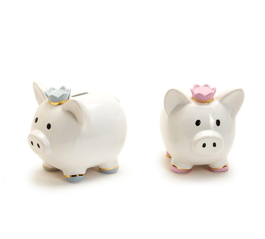 Piggy Bank with Crown