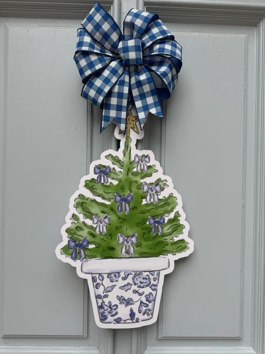 Chinoiserie Tree Door Hanger