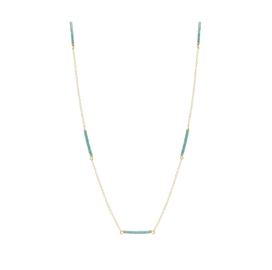 15" Choker Simplicity Chain Gold - Hope Bliss - Sea Glass
