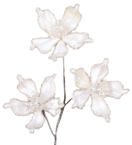 Mystic Magnolia Spray- Ivory
