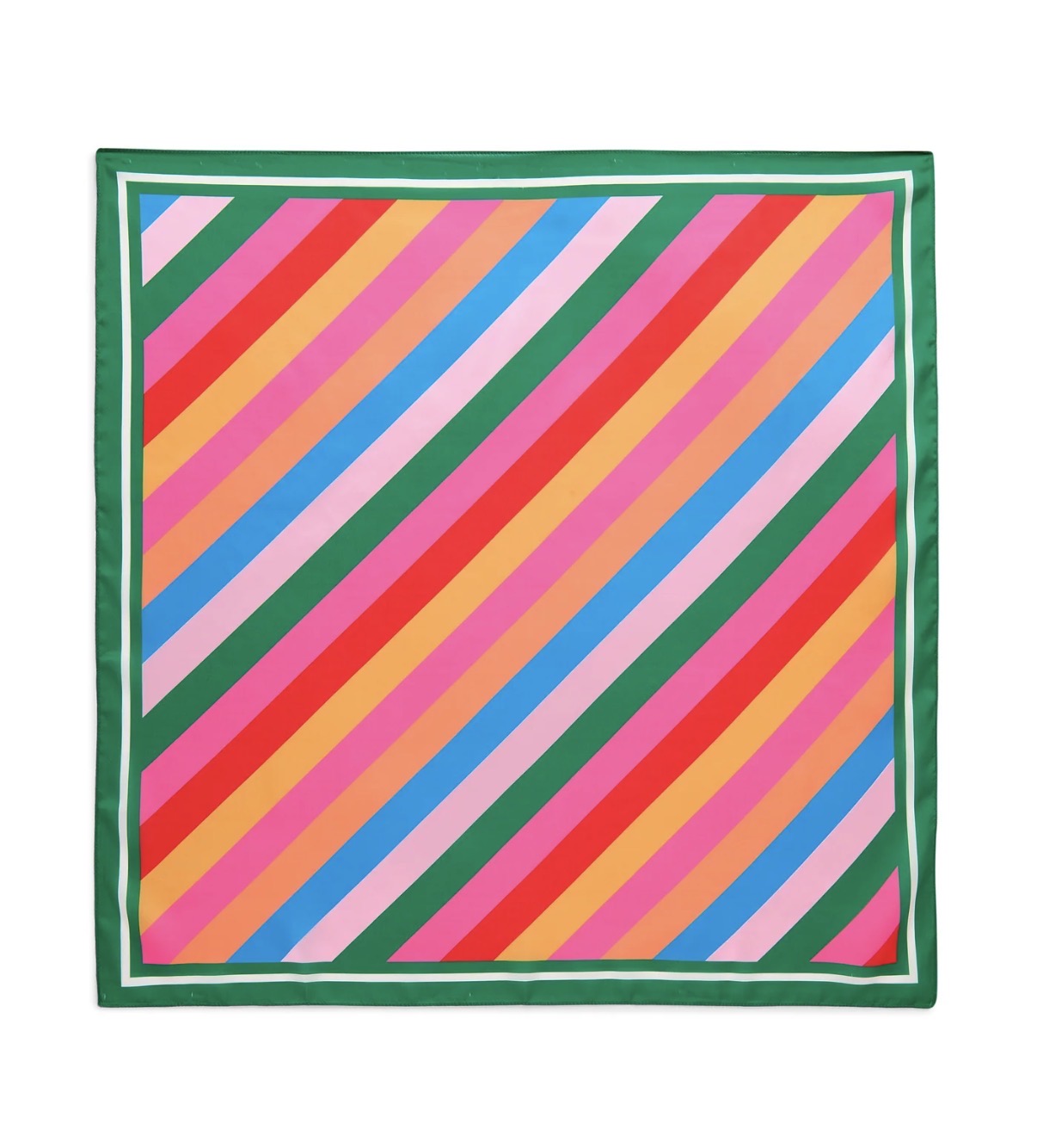 Festive Stripe Square Scarf