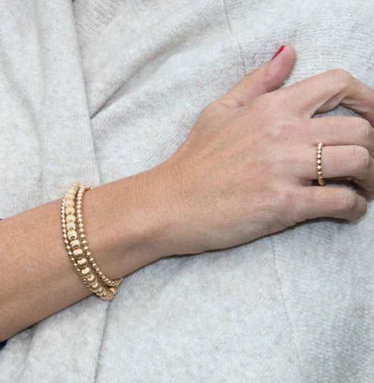 Classic Gold 2mm Bead Ring