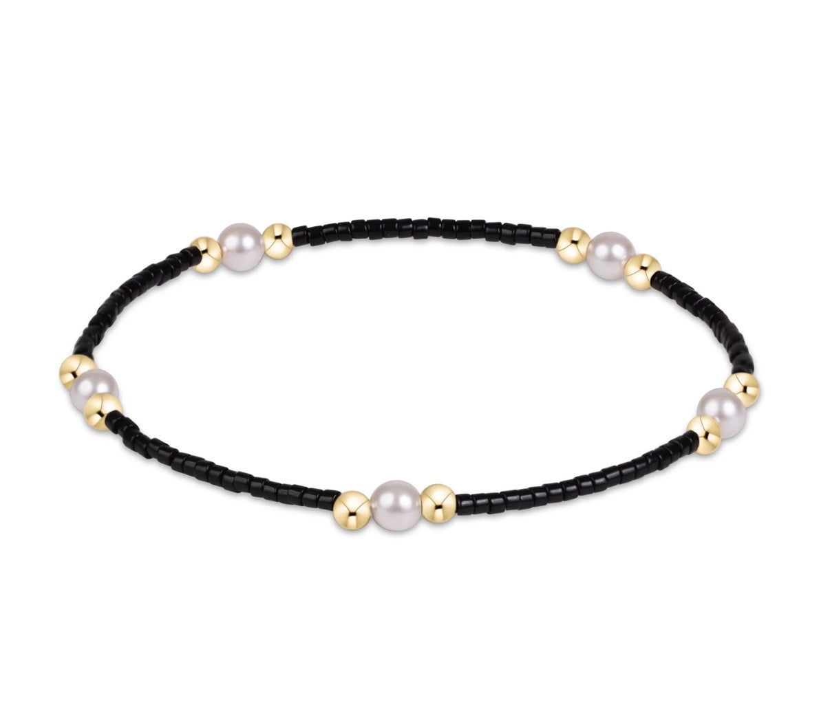 gameday hope purpose pearl bracelet - black