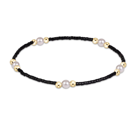 gameday hope purpose pearl bracelet - black