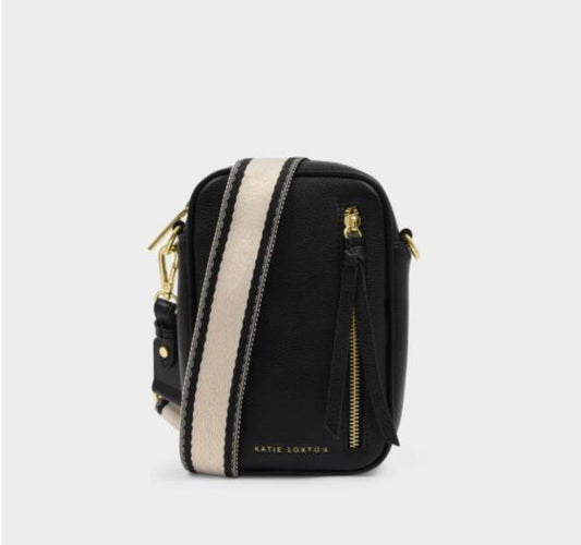 Hallie Small Crossbody Bag- Black