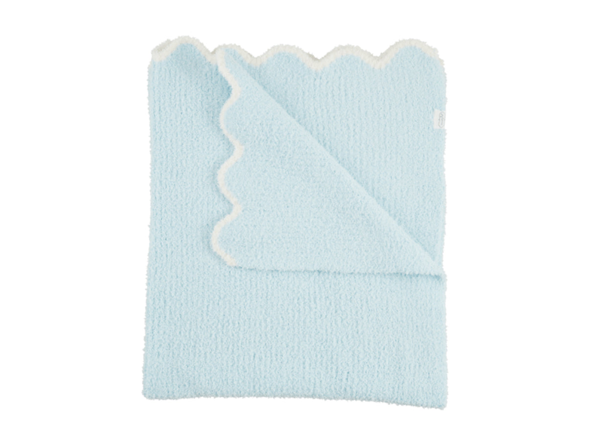 Scalloped Chenille Blanket