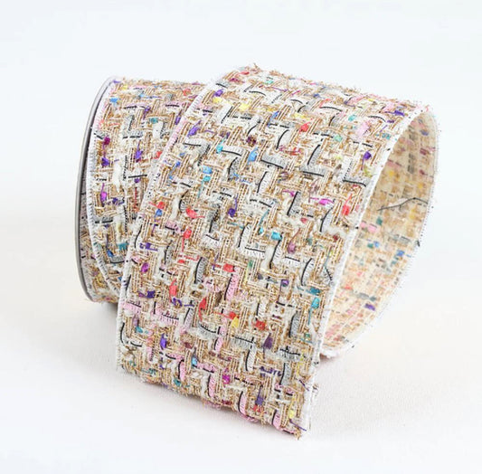 Tweed Multicolored Ribbon