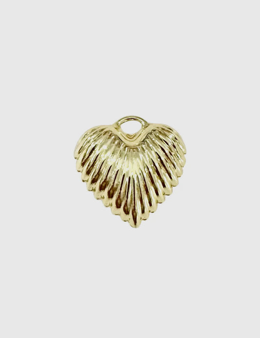 Scallop Heart- Gold