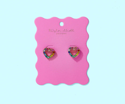 Mae Heart Stud Earrings