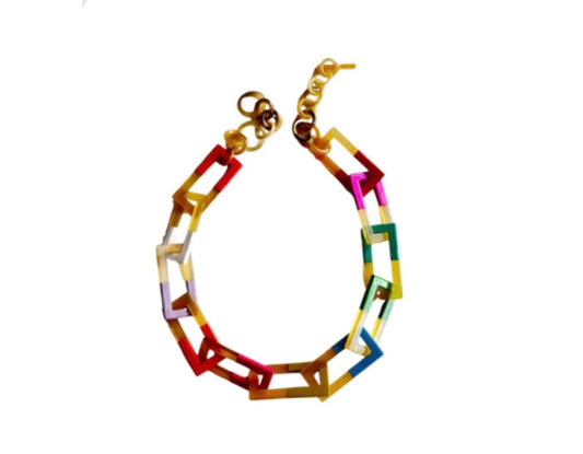 Olivia Necklace- Natural Horn & Bright