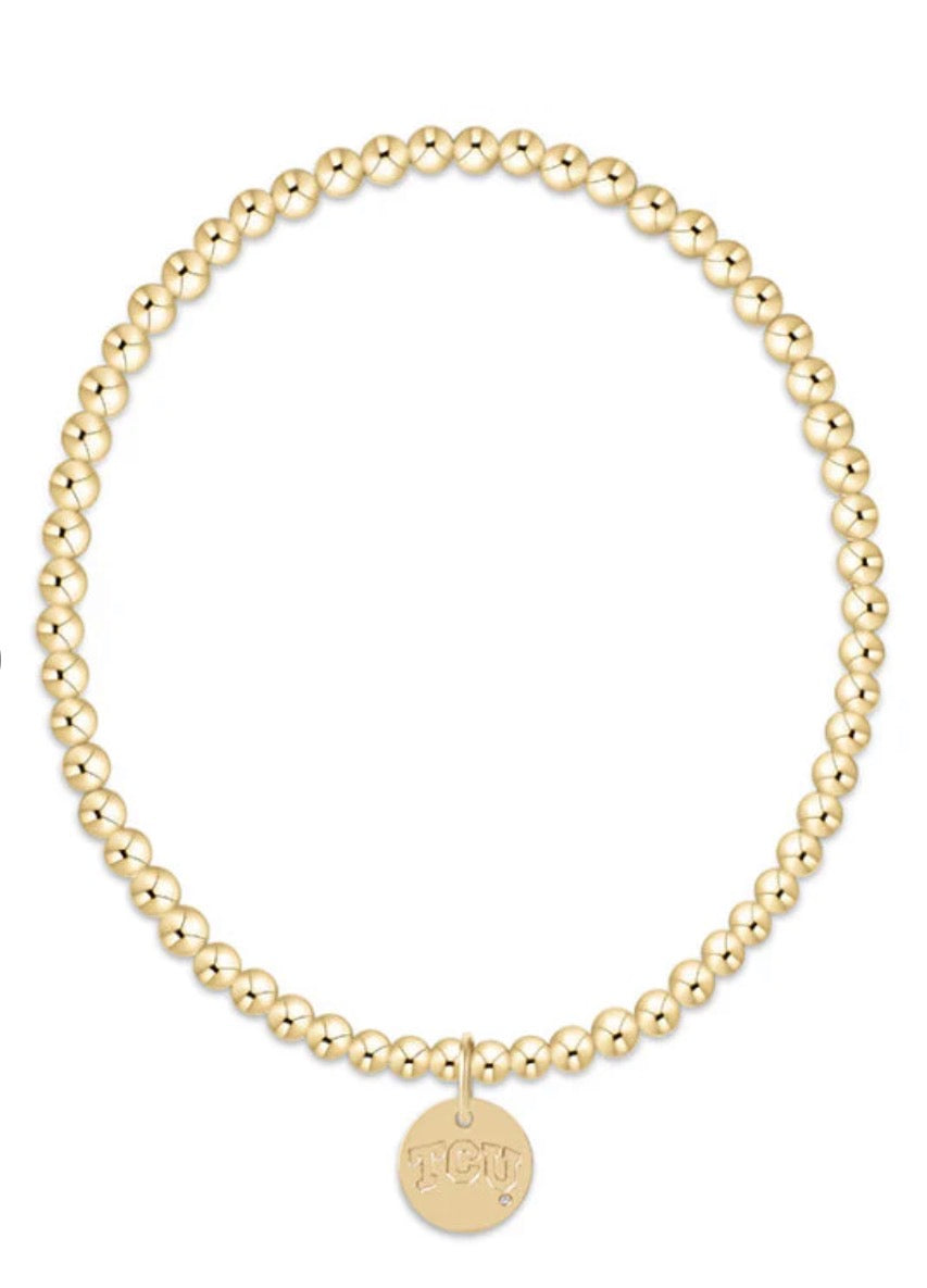 eCollegiate Classic Gold 3mm Bracelet