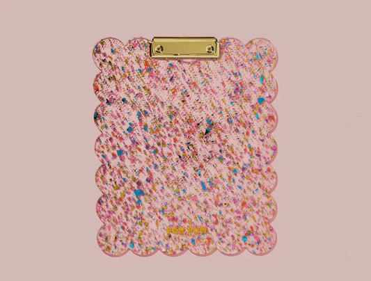 Confetti Scalloped Large Clipboard